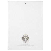 Tribale elefantkopafbeelding klembord (Achterkant)