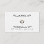 Tribale elefantkopafbeelding visitekaartje (Achterkant)