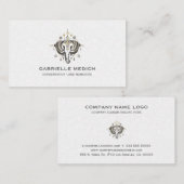 Tribale elefantkopafbeelding visitekaartje (Voorkant / Achterkant)