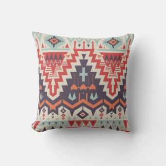 Tribale elegantie: geometrische etnische print kussen