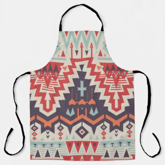 Tribale elegantie: geometrische etnische print schort