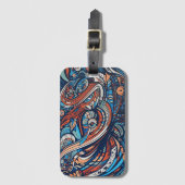 Tribale essentie bagagelabel (Voorkant (verticaal))