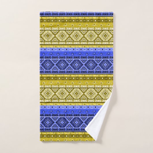 Tribale ethno boho ornamentale traditionele sierbl bad handdoek (Handdoek)