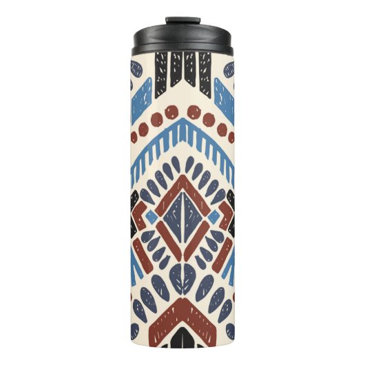 Tribale etnisch.  handtekening thermosbeker (Voorkant)