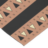 Tribale etnisch zwart en bruin korte tafelloper (Hoek)