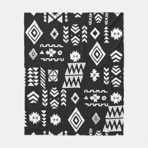 Tribale etnische achtergrond. Stijlvol primitief g Fleece Deken