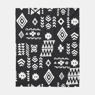 Tribale etnische achtergrond. Stijlvol primitief g Fleece Deken