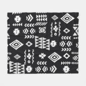 Tribale etnische achtergrond. Stijlvol primitief g Fleece Deken (Voorkant (Horizontaal))