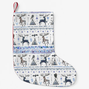 Tribale etnische dieren, droomvanger, naadloos. kleine kerstsok