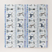 Tribale etnische dieren, droomvanger, naadloos. legpuzzel (Horizontaal)