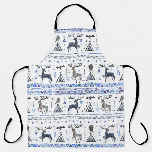 Tribale etnische dieren, droomvanger, naadloos. schort (Voorkant)