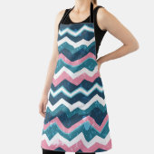 Tribale etnische hand, naadloos getrokken patroon schort (Insitu)