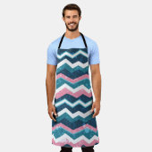 Tribale etnische hand, naadloos getrokken patroon schort (Gedragen)