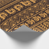 Tribale etnische naadloos cadeaupapier (Hoek)