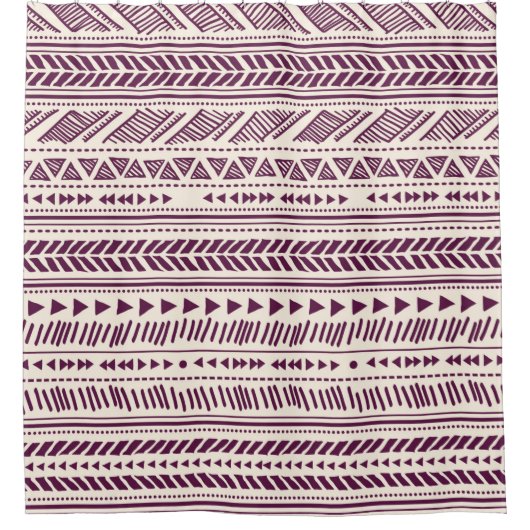 Tribale etnische naadloos douchegordijn (Voorkant)