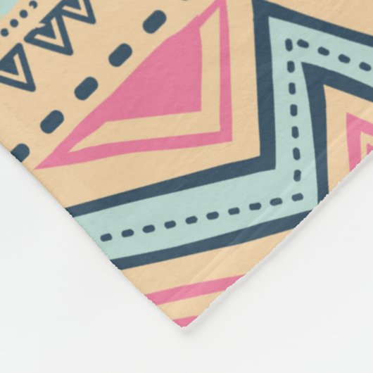 Tribale etnische naadloos fleece deken (Hoek)