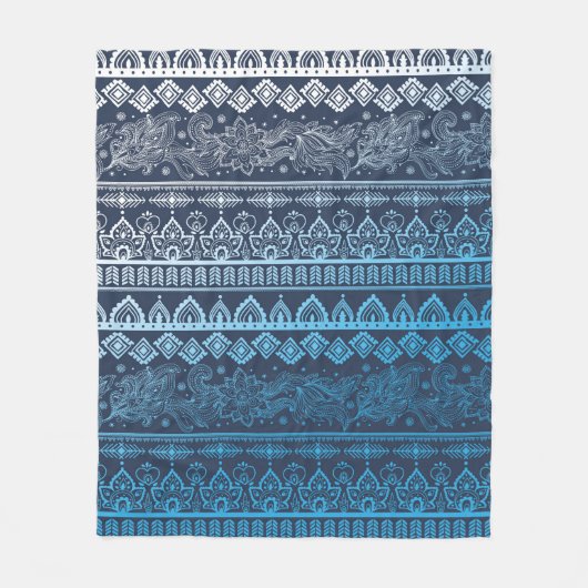 Tribale etnische naadloos fleece deken (Voorkant)