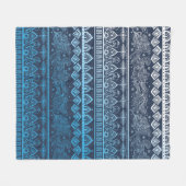 Tribale etnische naadloos fleece deken (Voorkant (Horizontaal))