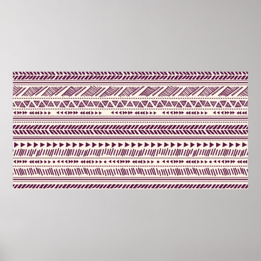 Tribale etnische naadloos poster (Voorkant)
