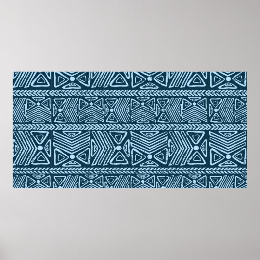 Tribale  etnische naadloos poster (Voorkant)