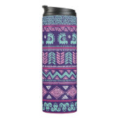 Tribale etnische naadloos thermosbeker (Geroteerd rechts)
