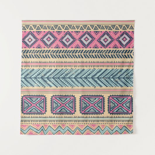 Tribale etnische naadloos wandkleed (Voorkant)