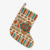 Tribale  etnische naadloze illustratie kleine kerstsok (Voorkant (Hangend))