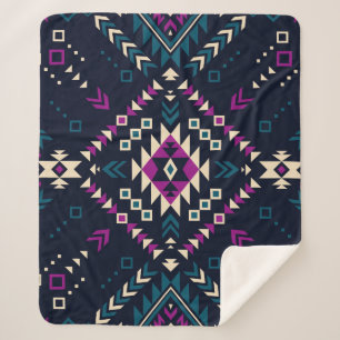 Tribale etnische naadloze patronen 6 sherpa deken