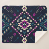 Tribale etnische naadloze patronen 6  sherpa deken (Voorkant (horizontaal))