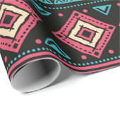 Tribale etnische naadloze patronen cadeaupapier (Rol Hoek)