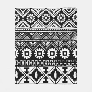 Tribale etnische naadloze patronen fleece deken