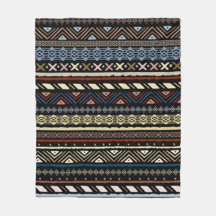 Tribale etnische naadloze patronen fleece deken