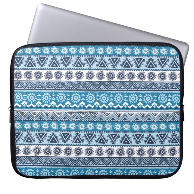 Tribale etnische naadloze patronen laptop sleeve (Voorkant)