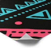 Tribale  etnische naadloze patronen poster (Hoek)