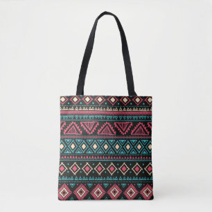 Tribale etnische naadloze patronen tote bag