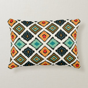 Tribale etnische naadloze strips in aztec st accent kussen