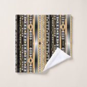 Tribale, etnische, sieraden bad handdoek (Wasdoekje)