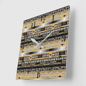 Tribale, etnische, sieraden vierkante klok (Hoek)