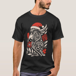 Tribale Feestelijke Kaketoe Kerst T-shirt
