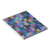 Tribale Folk Art - Blauw Notitieblok (Schuin)