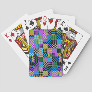 Tribale Folk Art - Blauw Pokerkaarten