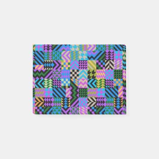 Tribale Folk Art - Blauw Post-it® Notes (Voorkant)