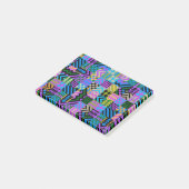 Tribale Folk Art - Blauw Post-it® Notes (Schuin)