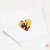 tribale fusie gitan belly dancer hart sticker (Envelop)