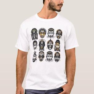Tribale Geest Afrikaanse Maskers T-shirt
