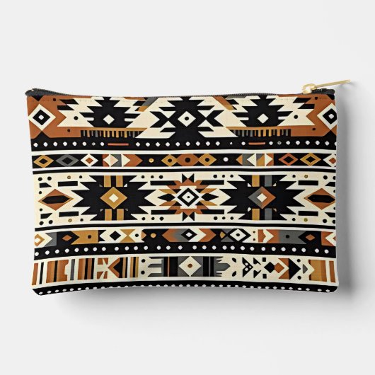 tribale geometrische aardetoon etui (Achterkant)