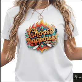 Tribale geometrische Kies Geluk 3D-kunst T-shirt