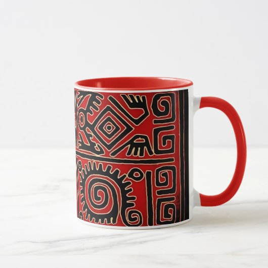 Tribale geometrische mok (Rechts)