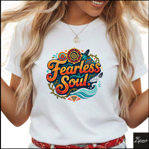 Tribale Geometrische Onverschrokken Ziel Vuur Wate T-shirt