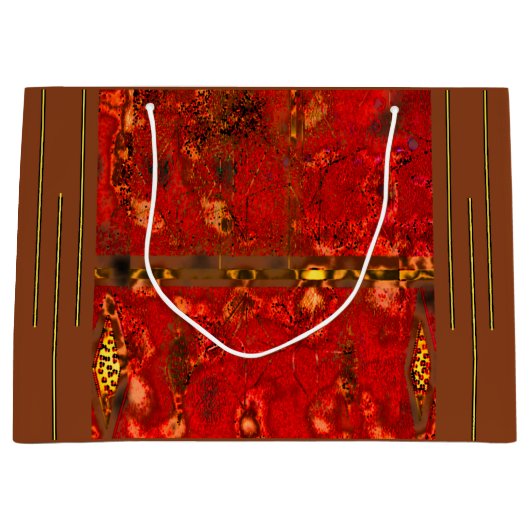 "Tribale gloed" (groot) Gift Bag Groot Cadeauzakje (Voorkant)